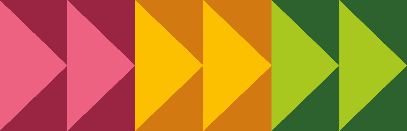 Grafische Pfeile in verschiedenen Farben