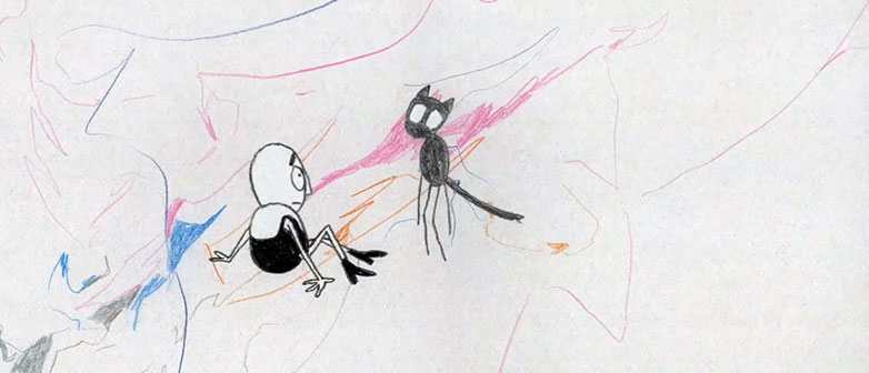 Protagonist C aus Marion Täschlers Animationsfilm sehnt sich nach Nähe. Bild: Marion Täschler