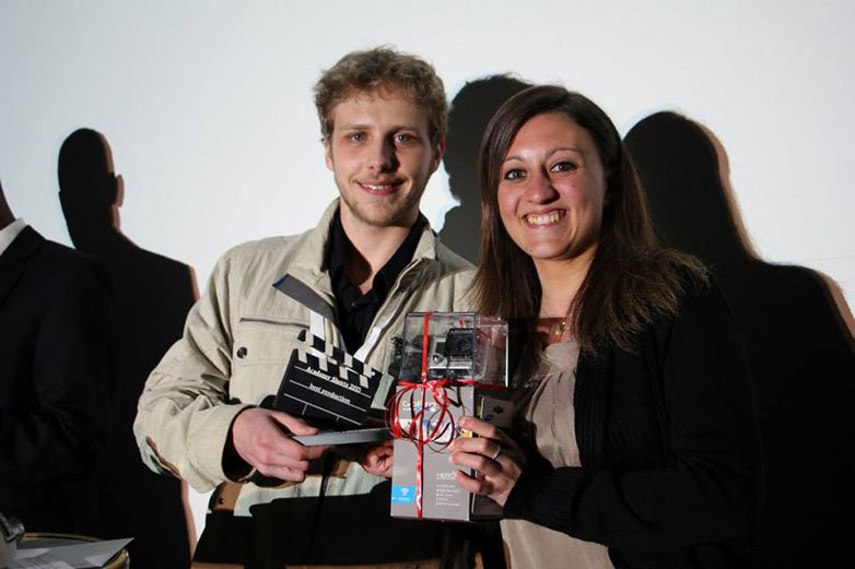 Alexander De Biasi-Bischof (links im Bild) an der Siegerehrung