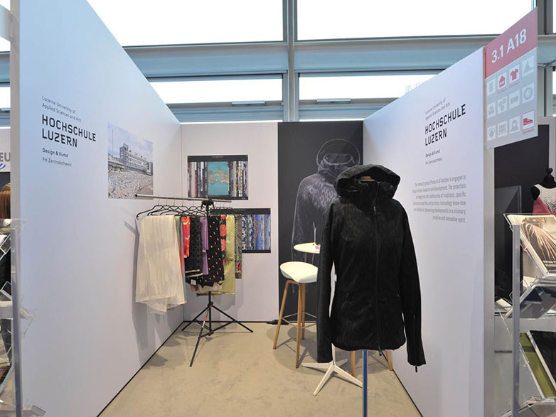 Techtextil 2017, Forschungsgruppe Produkt & Textil, Hochschule Luzern – Design & Kunst