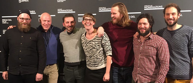 Nominierte für den Schweizer Filmpreis 2018, Absolventen der Hochschule Luzern – Design & Kunst ©Film Zentralschweiz