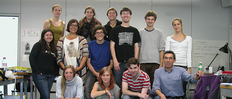 Klassenfoto im Bachelor Animation