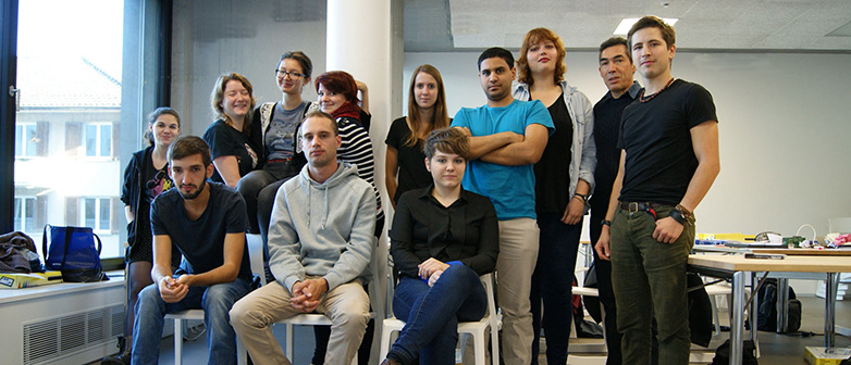 Klassenfoto im Bachelor Animation