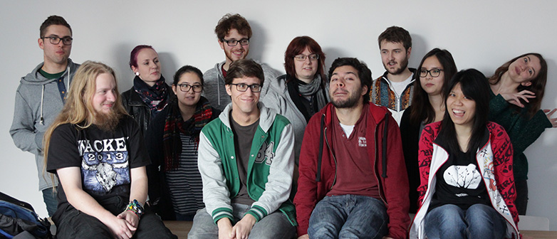 Klassenfoto im Bachelor Animation