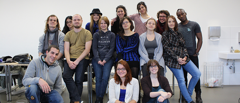 Klassenfoto im Bachelor Animation