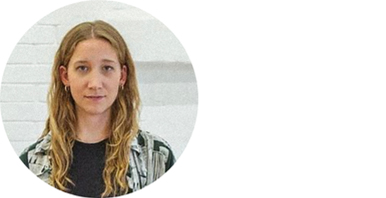 Portrait von Stella Auburger, Künstlerische Assistentin beim Bachelor Data Design + Art. 