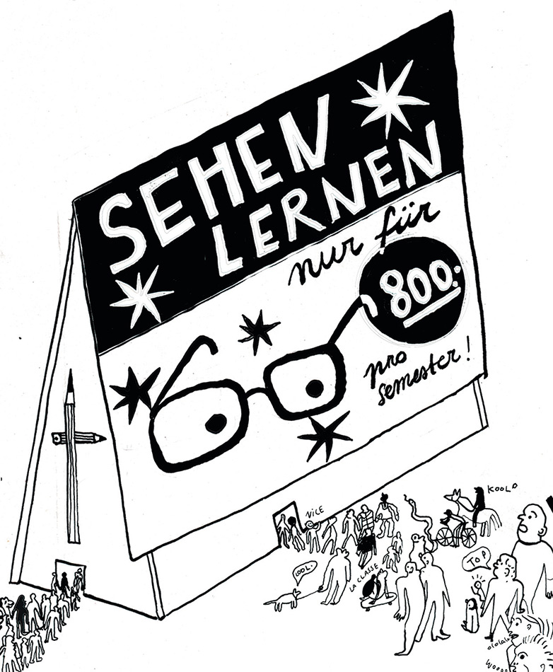 Illustration «Sehen Lernen» von Maeva Rubli