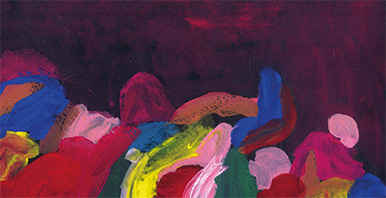 Gemalte Farbkomposition