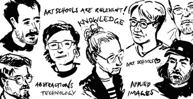 Illustration von Team Mitgliedern der Hochschule Luzern – Design Film Kunst