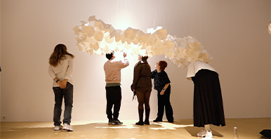 Ausschnitt aus der Spatial Design Ausstellung an der Emmer Kulturnacht. 