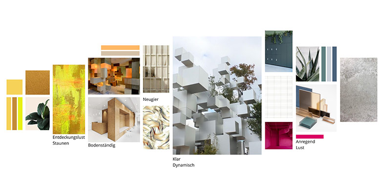 Verschiedene Bilder zum Thema Workplace Design