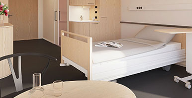 Visualisierung eines Spitalzimmers