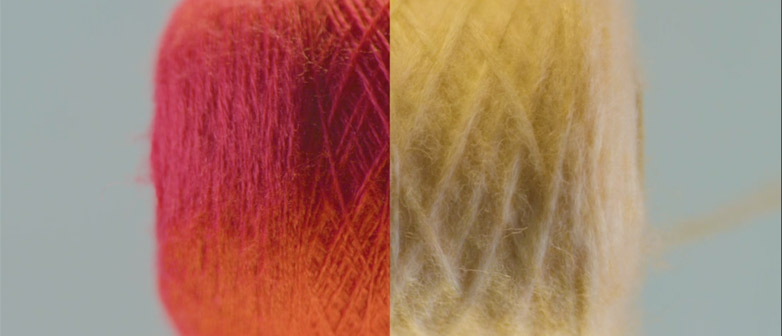 Garnkone Rot und Gelb