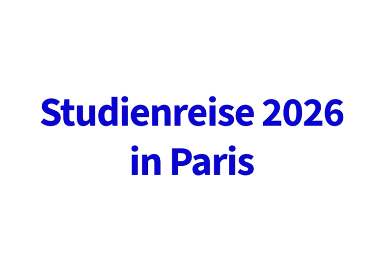Teaser für die 2026 Studienreise von Bachelor Textildesign nach Paris.
