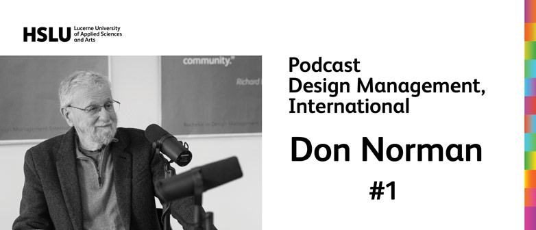 Portrait von Don Norman während seiner Podcastaufnahme