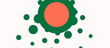 Grafik einer Bakterie