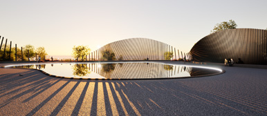 Landschaft mit Reflexionen