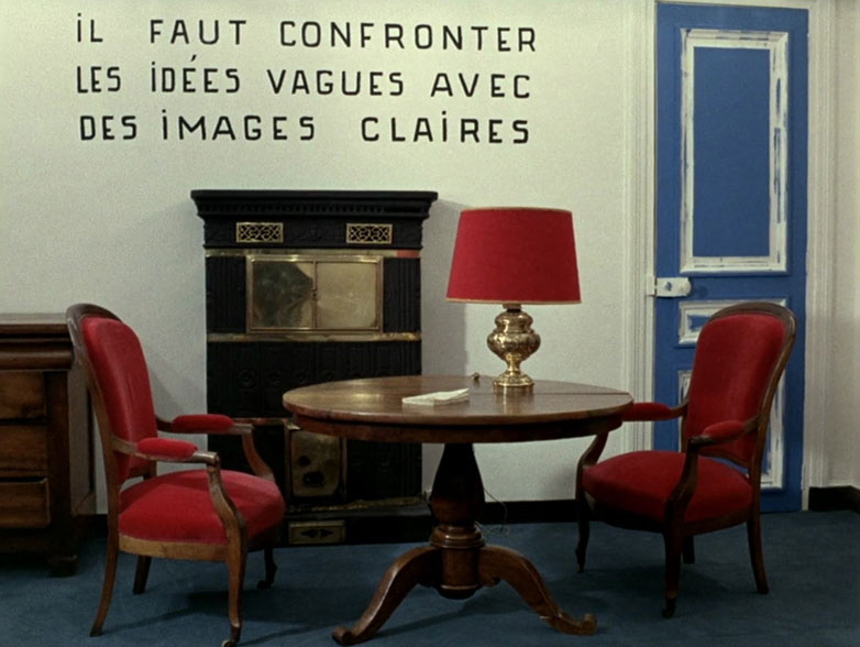 Il faut confronter les idées vagues avec des images claires. – Jean-Luc Godard in: La Chinoise, F. 1967