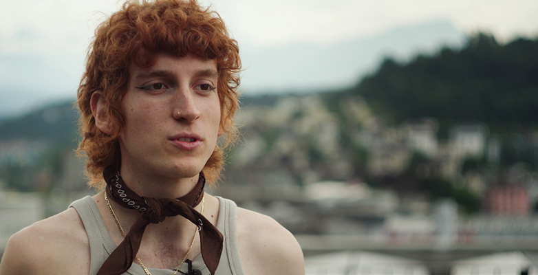 Studierende Person spricht