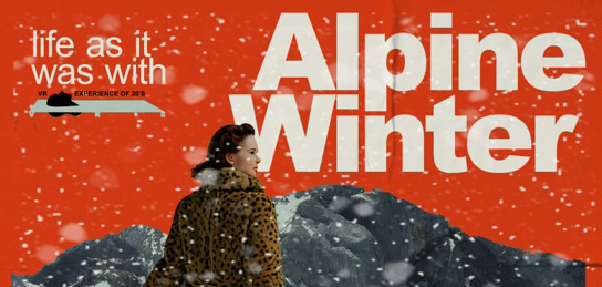 AI Plakat Alpine Winter