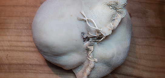 zusammengeschnürtes Gewebe