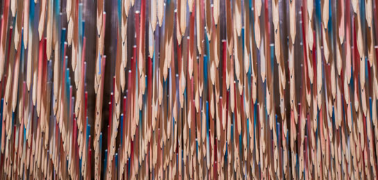 Installationsansicht Bleistifte