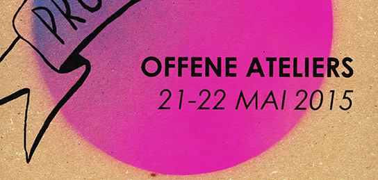 Flyerausschnitt OFFENE ATELIERS 2015