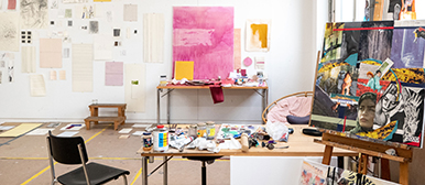 Einblick ins Vorkurs Atelier