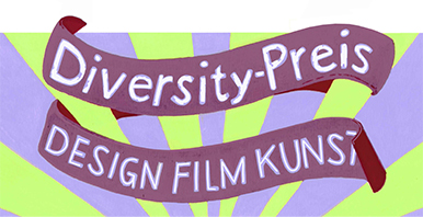 Violett-grüne Illustration für den neuen Diversity-Preis