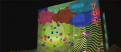 Fassadenprojektion Bau 745