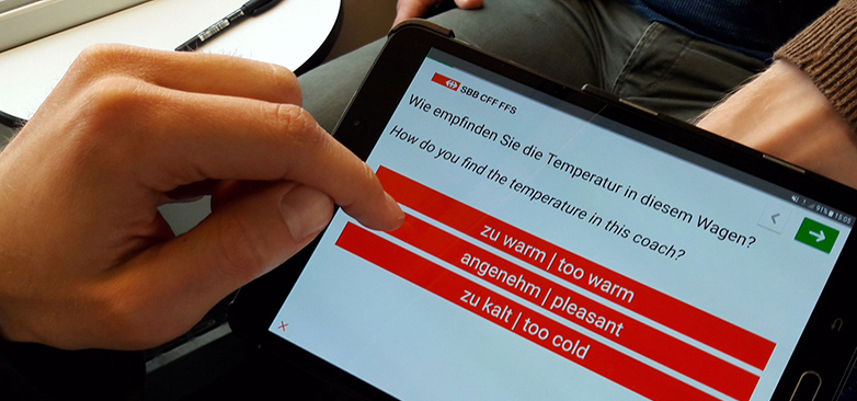 Die Hochschule Luzern hat die begleitende Umfrage zur Temperaturabsenkung in S-Bahn-Wagen der SBB gemacht. 