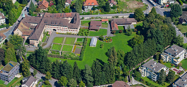 Bachelorplus Kloster Wesemlin Luftaufnahme