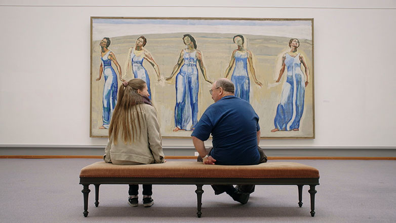 Pressebild Ours 1: Regisseurin Morgane Frund und Protagonist Urs Amrein. Filmstill: HSLU