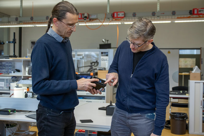 KI Schüttgutzähler, Klaus Zahn und Jonas Hofstetter