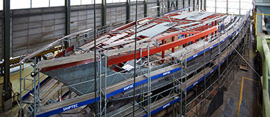 Die MS 2017 in der Halle der Shiptec.