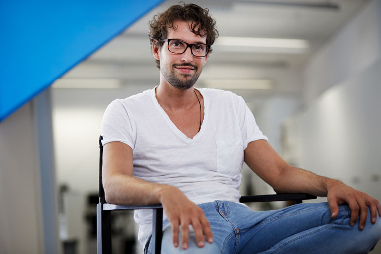 Sam Kurath hat viele Ideen. Mit 34 Jahren hat er bereits vier Unternehmen gegründet. @Beat Brechbühl