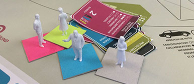 «Work a Round», das Simulationsbrettspiel der Hochschule Luzern für mobil-flexibles Arbeiten.