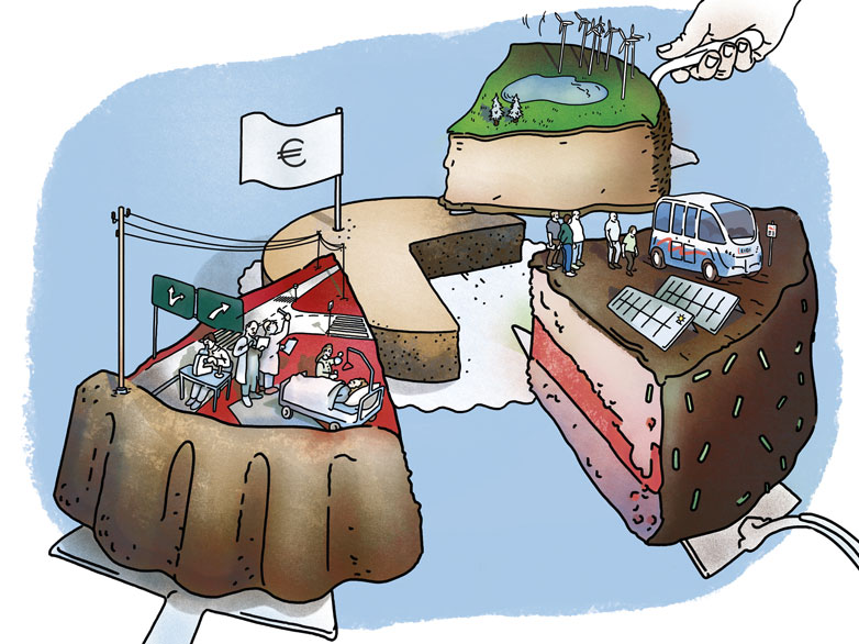 Illustration von Anna Deer zur Europa-Politik