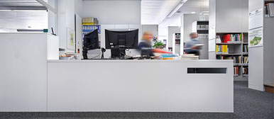 Theke Bibliothek Hochschule Luzern – Technik & Architektur