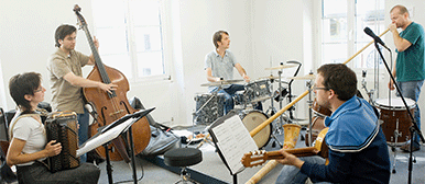 Musiker beim Spielen