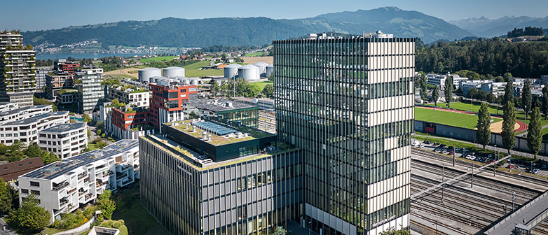 Campus Rotkreuz aus der Vogelperspektive
