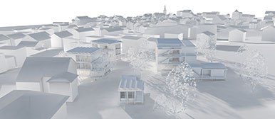 Rendering von einer ländlichen Kleinwohnform