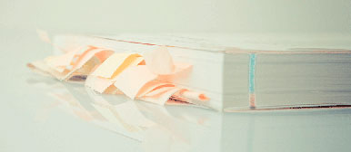 Book with book marks