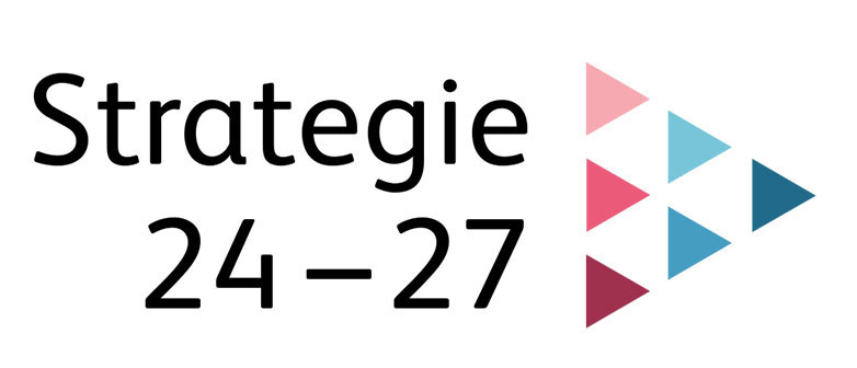 Strategie 24-27 und farbiger Pfeil