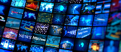 Sicht auf mehrere Bildschirme