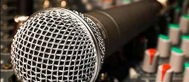 Departement Musik Mikrofon und Mischpult