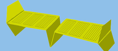 Bild, das einen Papier-Solarflieger zeigt