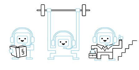 Illustration of chatbots