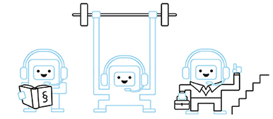 Illustration von Chatbots