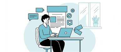 Illustration einer Person